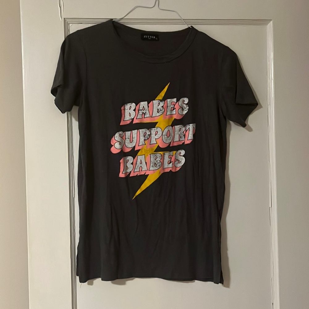 Gray t- babes support babes